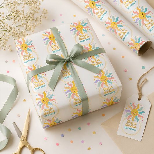 Papier cadeau d'anniversaire One in the Sun