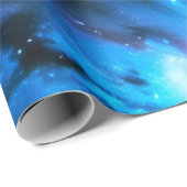 Papier cadeau d'anniversaire Rêves interstellaires (Coin rond)