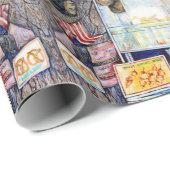 Papier Cadeau Dans l'amour avec les problèmes, et dans les probl (Coin rond)