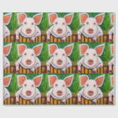 Papier Cadeau Dans le stylo de porc (Plat)