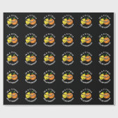 Papier Cadeau Dans Une Relation Citrus Funny Fruit Pun Dark BG (Plat)