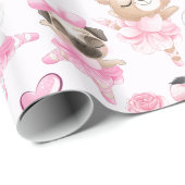 Papier Cadeau Danse animale (Coin rond)