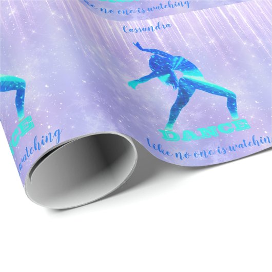 Papier Cadeau Danse Comme personne ne regarde Abstrait (Coin rond)