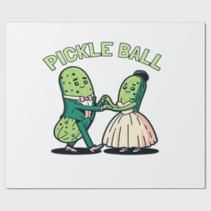 Papier Cadeau Danse de bal de Pickball