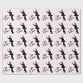 Papier Cadeau Danse de ballet Danse rose (Plat)
