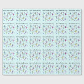 Papier Cadeau Danse de neuf dames (Plat)