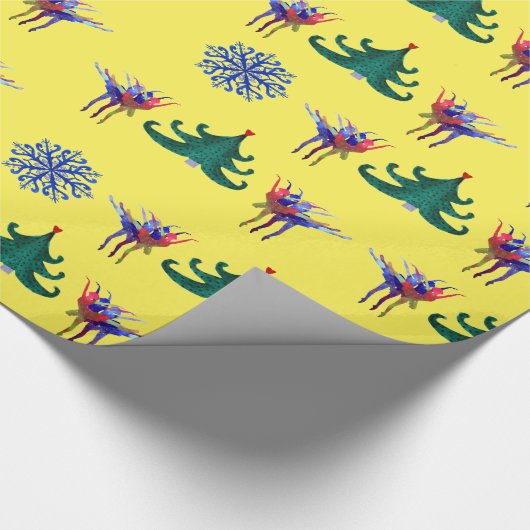 Papier Cadeau Danse de Noël (Coin)