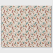 Papier Cadeau Danse de plumes bohème (Plat)