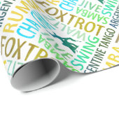 Papier Cadeau Danse de salon (Coin rond)