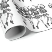 Papier Cadeau Danse des femmes mortes (Coin rond)
