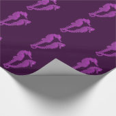 Papier Cadeau Danse Des Hippocampes (Violet) (Coin)