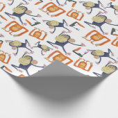 Papier Cadeau Danse des singes (Coin)