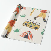 Papier Cadeau Danse en été (Déroulé)