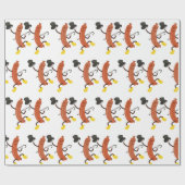 Papier Cadeau Danse Hot Dogs (Plat)