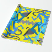 Papier Cadeau Danse jaune (Déroulé)
