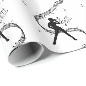 Papier Cadeau Danse Jazz (Coin rond)
