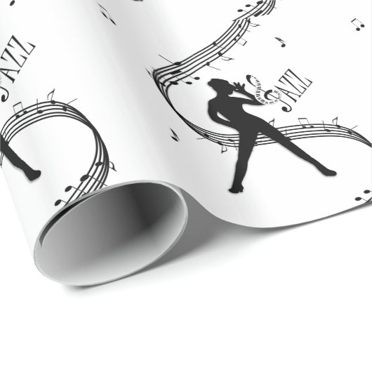 Papier Cadeau Danse Jazz (Coin rond)