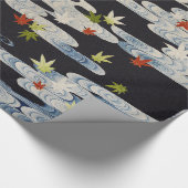 Papier Cadeau DANSE KIMONO, EAU COURANTE, CHUTE FEUILLE Florale (Coin)