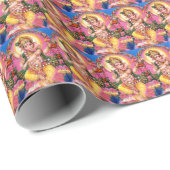Papier Cadeau Danse Lord Ganesha (Coin rond)