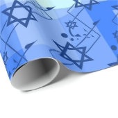 Papier Cadeau Danse Magen David (Coin rond)