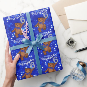 Papier Cadeau Danse Nounours 6e anniversaire