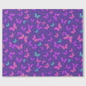 Papier Cadeau Danse papillon (Plat)