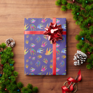 Papier Cadeau Danser avec le Lune Vent