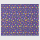 Papier Cadeau Danser avec le Lune Vent (Plat)