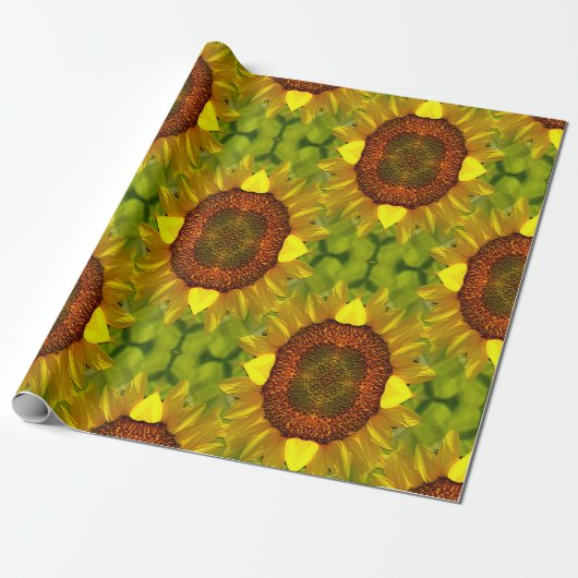 Papier Cadeau Danser des tournesols... (Déroulé)