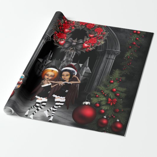 Papier Cadeau Danser pour noël. (Déroulé)