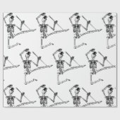 Papier Cadeau DANSER SKELETON Wrapper Paper (Plat)
