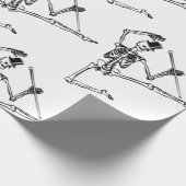 Papier Cadeau DANSER SKELETON Wrapper Paper (Coin)