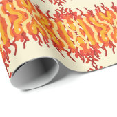 Papier Cadeau Danser Sunburst Pop De Couleur Art Abstrait (Coin rond)