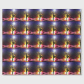 Papier Cadeau Danseur dans le projecteur (Plat)