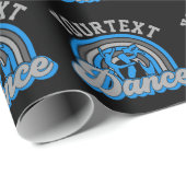 Papier Cadeau Danseur de ballet AJOUTER DU TEXTE Danse classique (Coin rond)