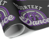 Papier Cadeau Danseur de ballet AJOUTER DU TEXTE Danse classique (Coin rond)