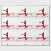 Papier Cadeau Danseur de ballet sur un clavier (Plat)