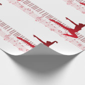 Papier Cadeau Danseur de ballet sur un clavier (Coin)