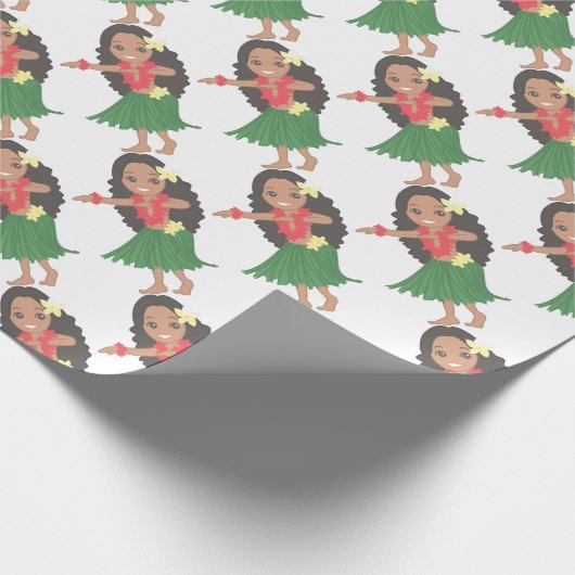 Papier Cadeau Danseur de danse polynésienne (Coin)