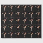 Papier Cadeau Danseur moderne de ballet (Plat)