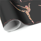 Papier Cadeau Danseur moderne de ballet (Coin rond)