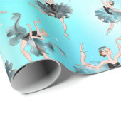 Papier Cadeau Danseurs de ballet (Coin rond)