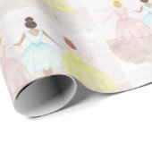 Papier Cadeau Danseurs de ballet de pointe (Coin rond)