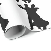 PAPIER CADEAU DANSEURS DE SALON (Coin rond)