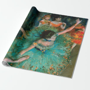 Papier Cadeau Danseurs en vert par Edgar Degas   