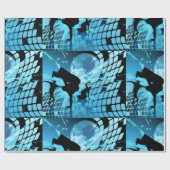 Papier Cadeau Danseurs Silhouettés Envelopper du papier (Plat)