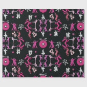 Papier Cadeau Danseuse rose Motif Décor Maison (Plat)