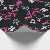 Papier Cadeau Danseuse rose Motif Décor Maison (Coin)