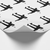 Papier Cadeau Danseuse Top Hat and Canne Tap (Coin)