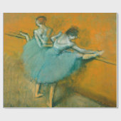 Papier Cadeau Danseuses au Bar Ballet (Plat)